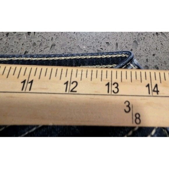 Ariat Ruby Denim Jeans Women 26x30 Thick Stitch Embellished Western Boot Cut - Picture 11 of 15